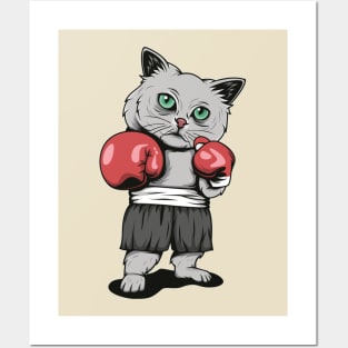 Fighter Cat Posters and Art